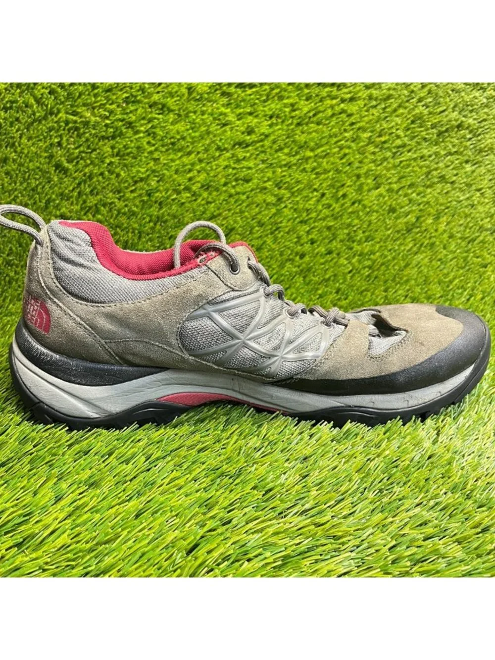 The North Face Storm Mens Size 11.5 Gray Black Athletic Hiking Shoes Sneakers